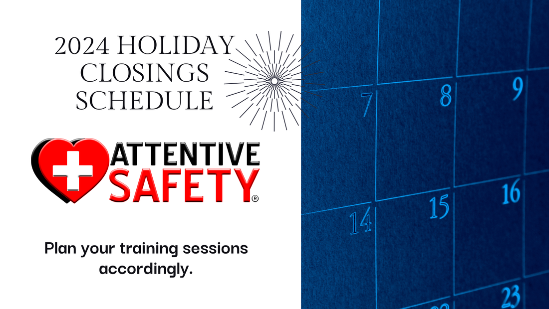 2024 Holiday Closings Schedule