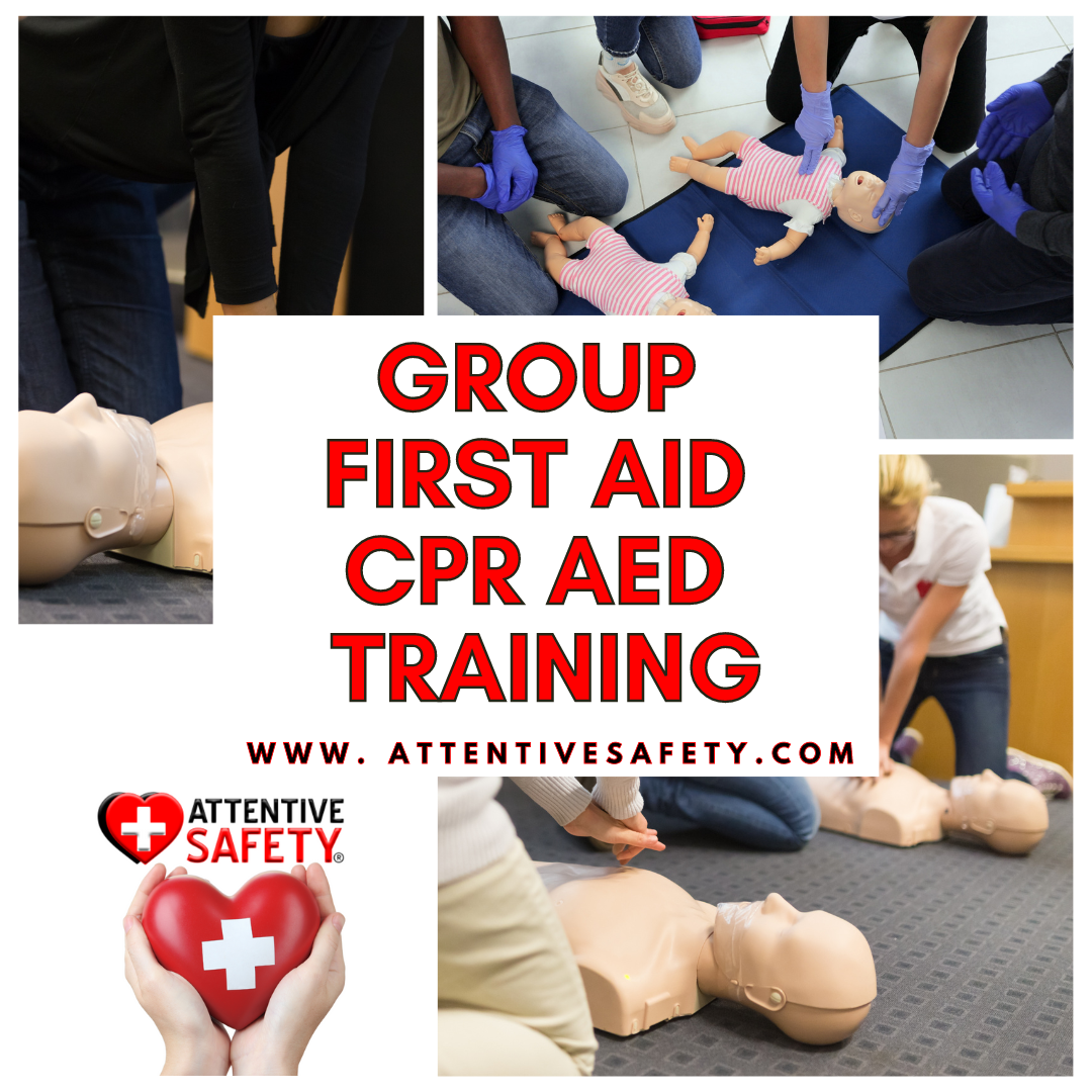 Group First Aid CPR AED Training