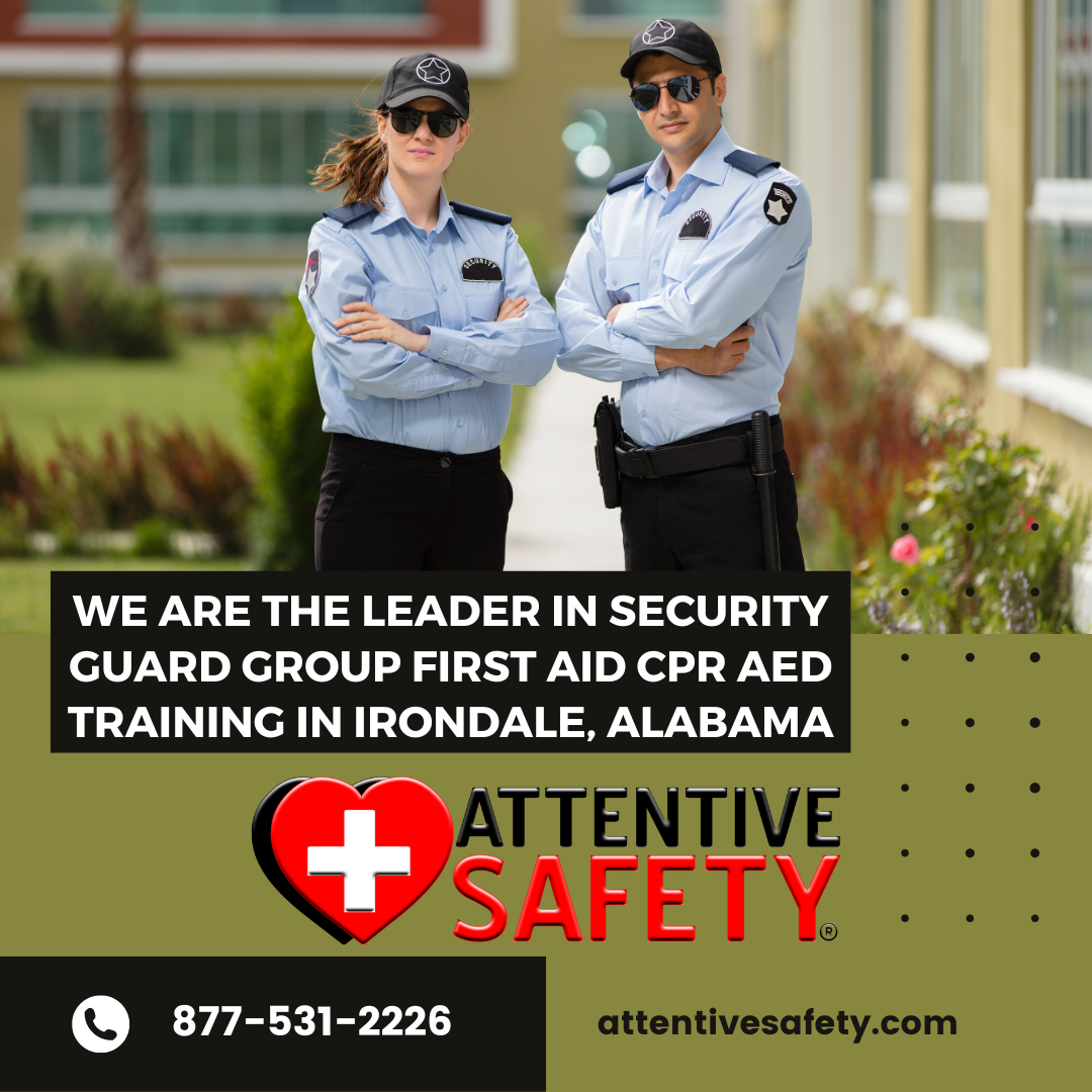 Irondale, Alabama ​Security Guard Group First Aid CPR AED Training