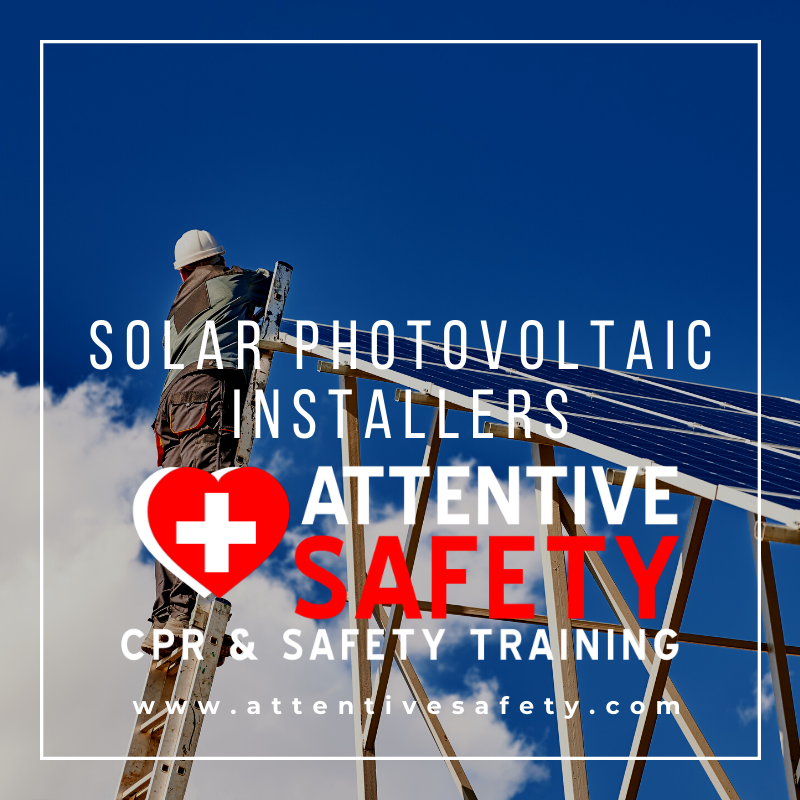 Solar Photovoltaic Installers Group First Aid CPR AED Training